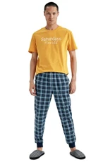 Men's Z6598AZ Pajama set, YELLOW, XL Men's Z6598AZ Pajama set, YELLOW, XL