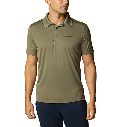 Men's Zero Rules Polo Shirt Technical Polo Shirt, Stone Green, Size L