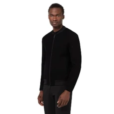 Mens Zip Bomb Jacket Black Chevron XL Mens Zip Bomb Jacket Black Chevron XL