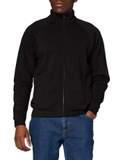 Men's Zip front Premium Sweater, Black, XX-Large Men's Zip front Premium Sweater, Black, XX-Large