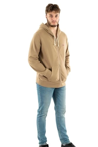 Men's Zip Up Non-graphic sweatshirt, True Chino, S