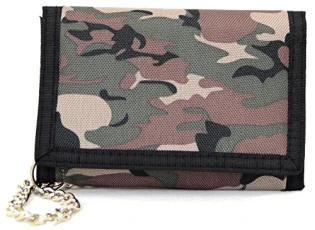 Mens/Boys Army Camouflage Wallet with Chain - Dark Army Mens/Boys Army Camouflage Wallet with Chain - Dark Army