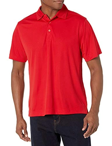 mensMCK00753Cb Drytec Northgate Polo Shirt Solid Short Sleeve Polo Shirt - red - XXL