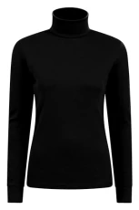 Meribel Womens Roll Neck Top - 100% Combed Cotton Thermal Baselayer, Breathable, Lightweight, Isotherm with Fitted Sleeves - Ideal for Black 14 Meribel Womens Roll Neck Top - 100% Combed Cotton Thermal Baselayer, Breathable, Lightweight, Isotherm with Fitted Sleeves - Ideal for Black 14