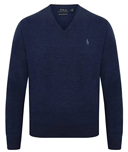 Merino Pullover - Light Blue with Blue Logo - Blue - Large