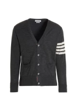 Merino wool cardigan Gray Size
