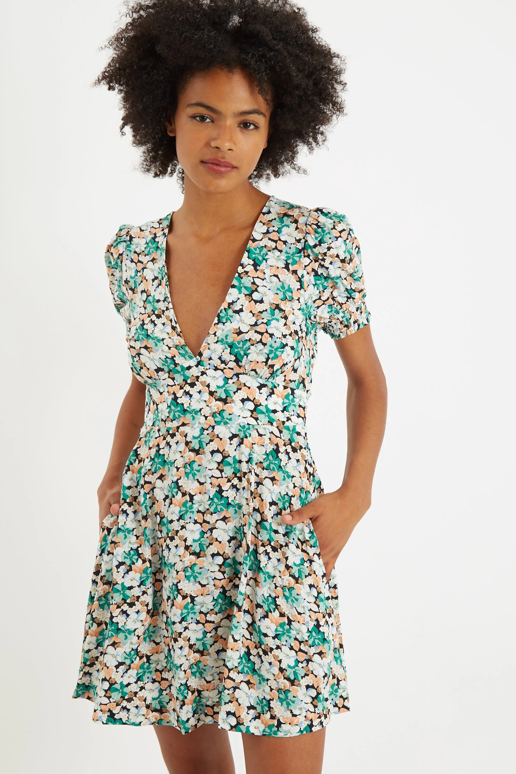 Merle Liseron Mini Dress - Green