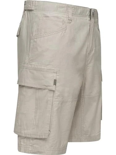 Merly Linen YOUMODO Men's Shorts in Cargo Look 30-38, Bone, 30