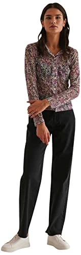mesh Cardigan, Flower Print, X-Large