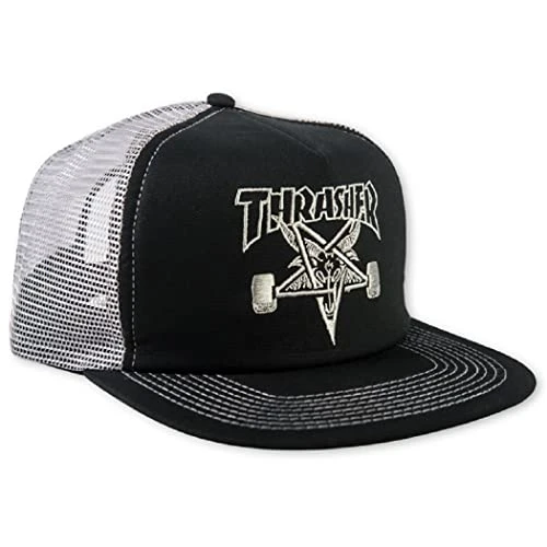 Mesh Sk8 Goat Trucker Cap One Size Black/Grey