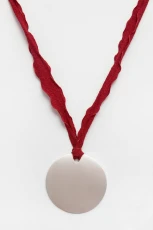 Metallic Pendant Necklace ilver