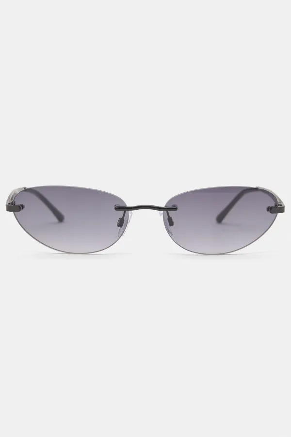 Metallic Sunglasses - Black
