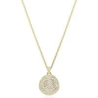 Meteora Gold White Pavé Layered Pendant Necklace