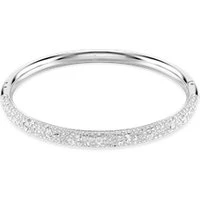 Meteora Snow Pavé Rhodium Plated Bangle