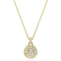 Meteora White Crystal Gold-Tone Plated Necklace - 38cm