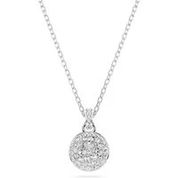 Meteora White Crystal Rhodium Plated Necklace - 38cm