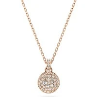 Meteora White Crystal Rose Gold-Tone Plated Necklace - 38cm