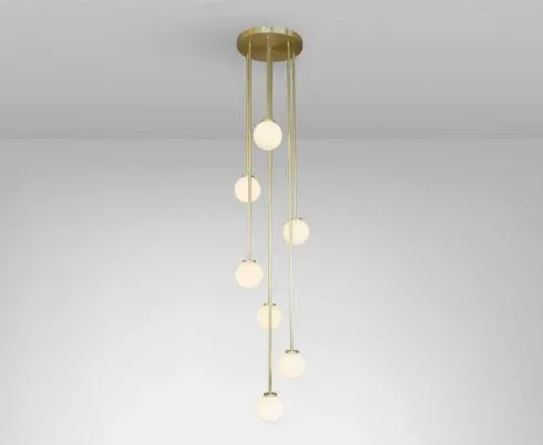 Mezzo Cluster - Round - DALI-A Pendant Light satin brass