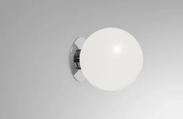 Mezzo Large - Flush IP44 - DALI-A Wall Light polished nickel