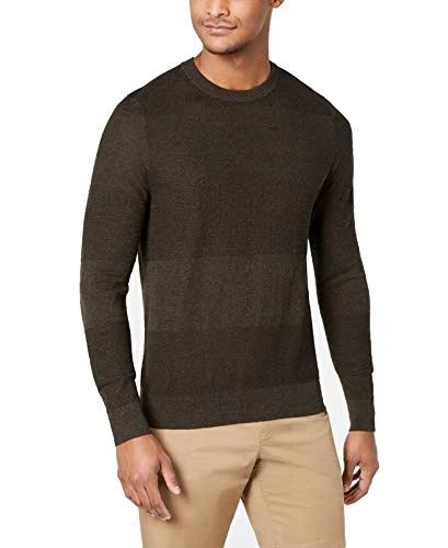 MICHAEL  Men's Crew-Neck Moulinex Sweater Olive Moulinex XXL