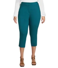 MICHAEL Plus Size Lux Tech Woven Stretch Straight Leg Slit Hem Capri Pants (US, Numeric, 14, Plus, Regular, Nassau Teal), Nassau Teal, 14 Plus MICHAEL Plus Size Lux Tech Woven Stretch Straight Leg Slit Hem Capri Pants (US, Numeric, 14, Plus, Regular, Nassau Teal), Nassau Teal, 14 Plus