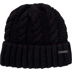 Michael Women`s Cable Knit Teddy Fleece Winter Beanie Hat (Black(538560C-001)/Nickel, One Size) Michael Women`s Cable Knit Teddy Fleece Winter Beanie Hat (Black(538560C-001)/Nickel, One Size)