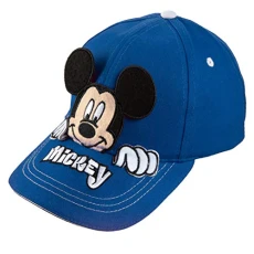 Mickey Mouse Ears Boys Blue Baseball Cap, Age 4-7 Mickey Mouse Ears Boys Blue Baseball Cap, Age 4-7