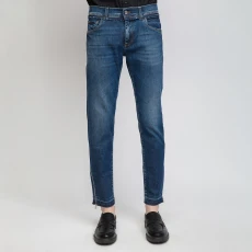 Mid Blue Slim Crop Jeans ulti
