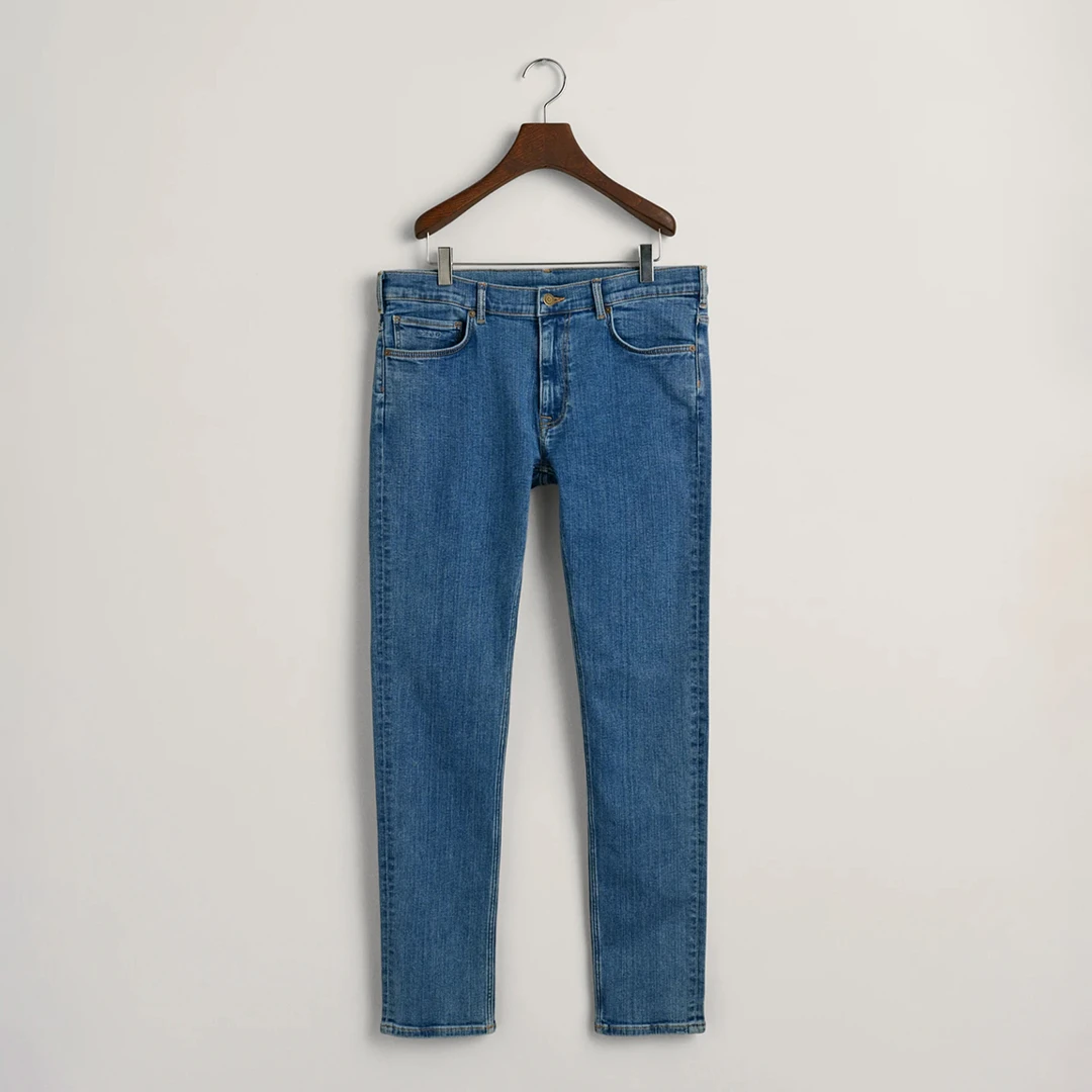 Mid Blue Slim Jeans