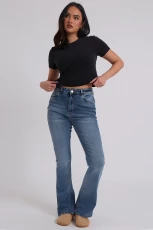 Mid Wash Bootcut Jean /