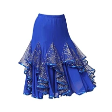 Midnight Blue Sparkling Skirt for Graceful Dancing Midnight Blue Sparkling Skirt for Graceful Dancing