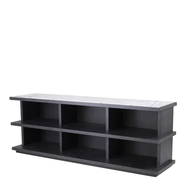 Miguel Cabinet Large Charcoal Grey Oak Veneer
