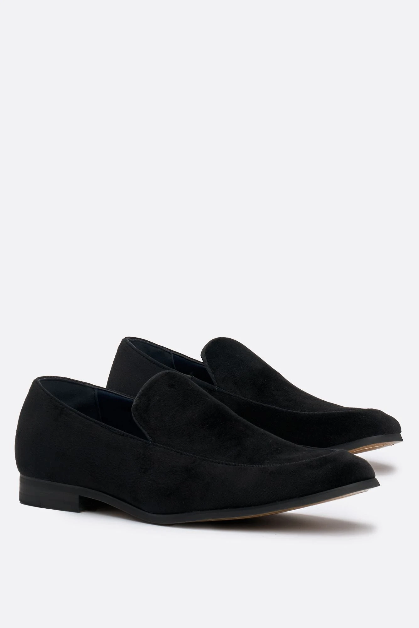 Milan Black Velvet Loafers