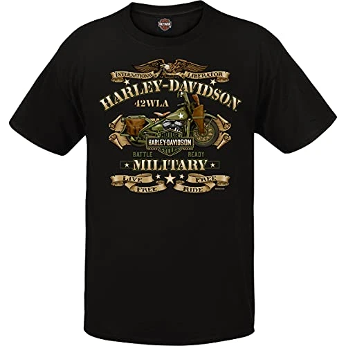 Military - Men's Graphic T-Shirt - Overseas Tour | War Bike