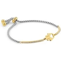 Milleluci Gold Hand of Fatima Bracelet - 14cm