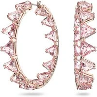 Millenia Large Pink Hoop Earrings