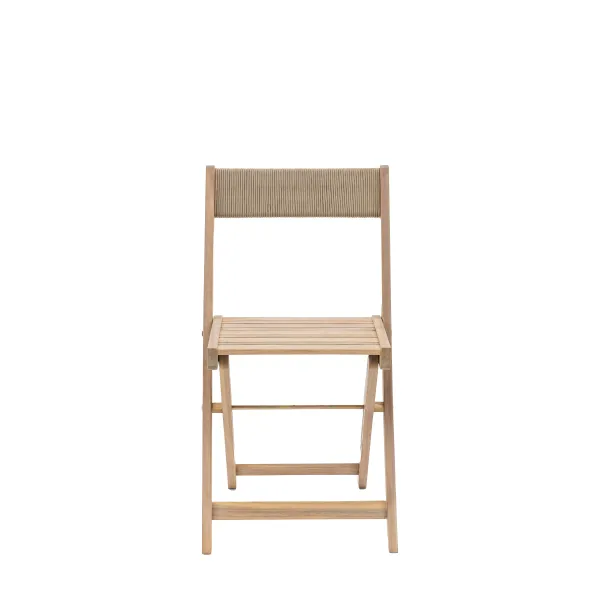 Millett Folding Chair Natural (2pk) - Beige