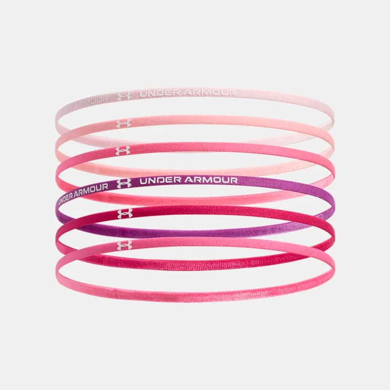 Mini Elastic Girls Pack Headbands Prime Pink / White OSFM