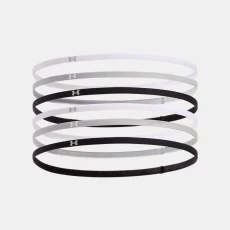 Mini Elastic Womens Pack Headbands Black / Mod Gray OSFM