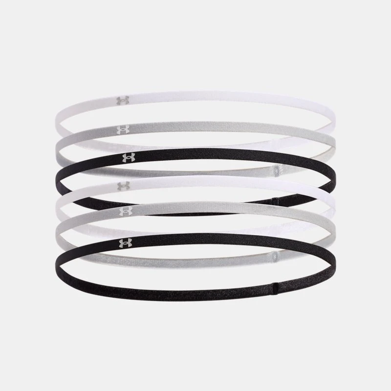 Mini Elastic Womens Pack Headbands Black / Mod Gray OSFM