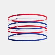 Mini Elastic Womens Pack Headbands Red / White OSFM