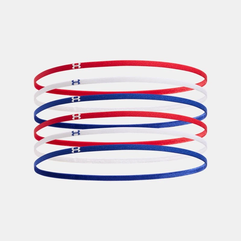 Mini Elastic Womens Pack Headbands Red / White OSFM