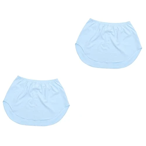 Mini Skirt Extender Mini Lower Skirt 2pcs Layered False Plus Size Shirts Plus Size Short Dress Polyester Irregular Blue Lower Sweep Skirt Women Shirt Extender