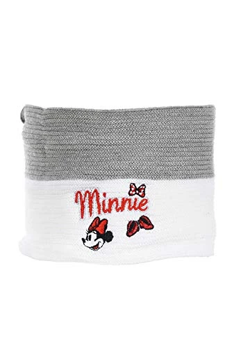 Minnie-Mouse Children's Girls Fleece Knitted Tube Scarf Winter Scarf Colour: Grey, gray, One Size