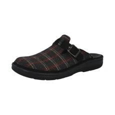 Mirko Men's Clogs, Grey check, 11.5 UK