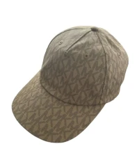 MK Signature Hat Logo Print Stretch Cotton Baseball Cap, Light Brown, One Size, Brown MK Signature Hat Logo Print Stretch Cotton Baseball Cap, Light Brown, One Size, Brown