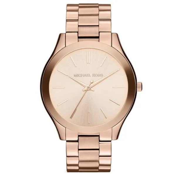 MK3197 Runway Rose Dial Rose Gold-tone Womens Watch - Black