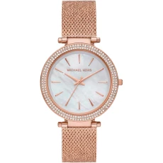 MK3369 Darci Rose Gold Ladies Watch - Black