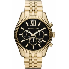 MK8286 Black Dial Lexington Gold Mens Watch