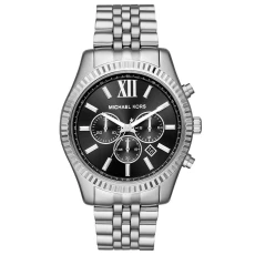 MK8602 Lexington Chronograph Black Dial Mens Watch ilver